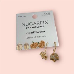 Sugarfix by Baublebar “Good Harvest” set of 3 earrings